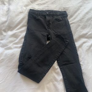 JBRAND! Black skinny jeans with silver details